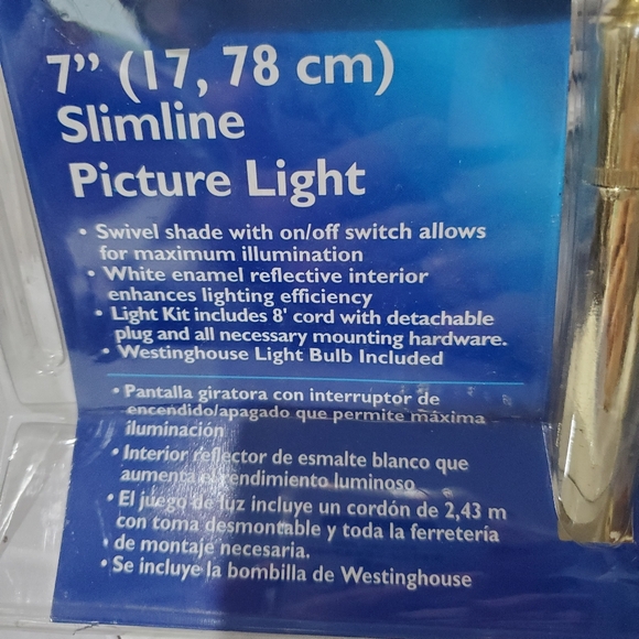Westinghouse Slimline 7" Picture Light 75050 L👀K - Picture 2 of 6